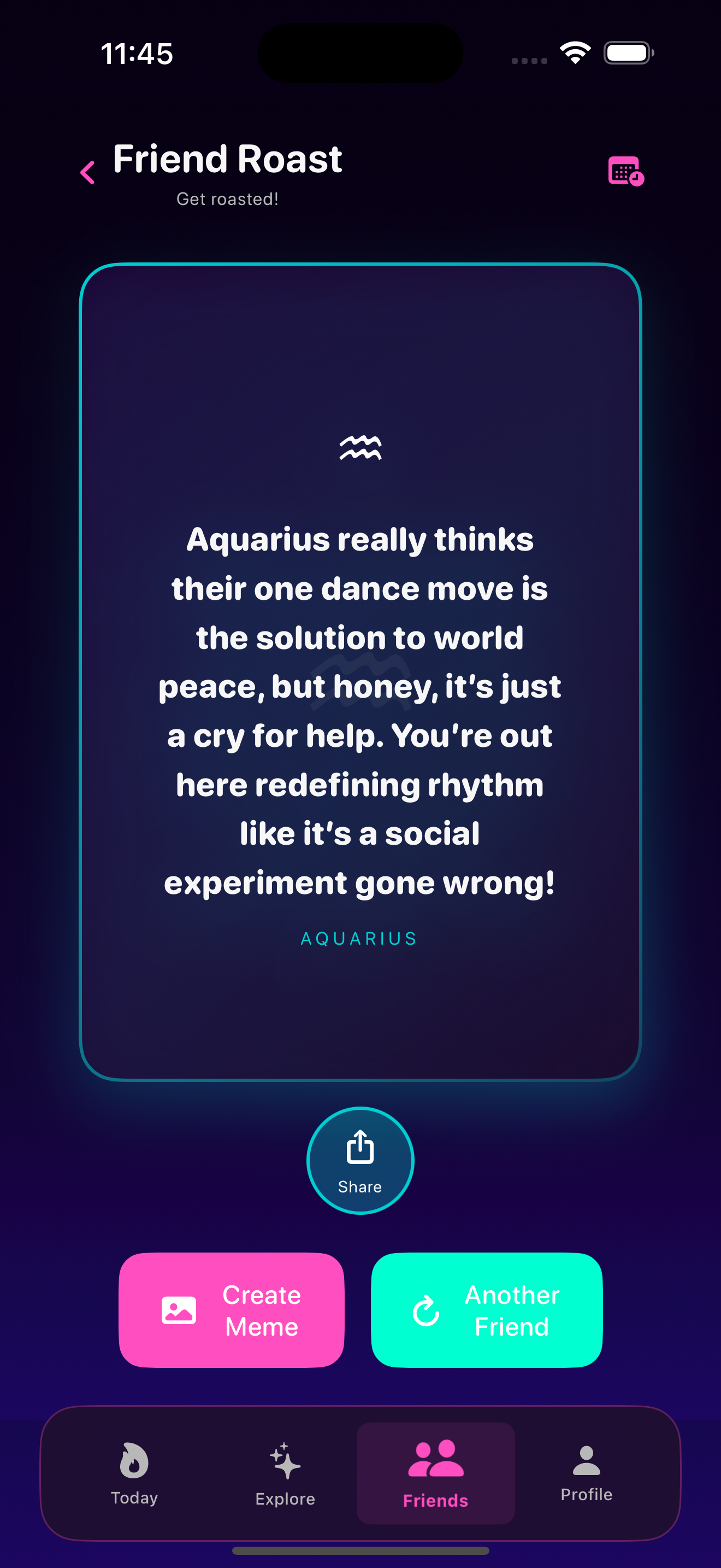 Savage Signs roast feed on iPhone